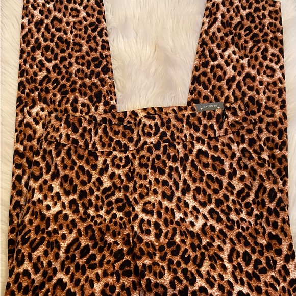 Talbots Chatham Ankle Pants - NWT - Size 4 - Leopard Print - Picture 5 of 11